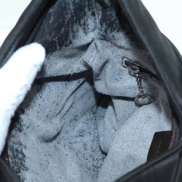 GUCCI Tote Bag Nylon Black Auth ti2101 - Picture 4 of 16